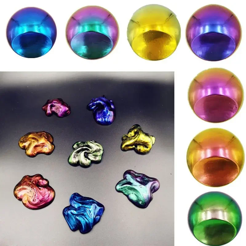 거울 카멜레온 안료 진주 빛 에폭시 수지 반짝이 매직 변색 된 분말 수지 착색제 보석 만들기 도구