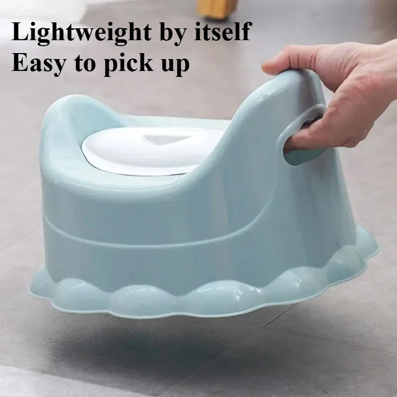 Potty Training Seat Foldable Portable Sitting Posture Urinating Pot Cute Cartoon Anti-leakage Potty Urinal Child Toilet Supplies 2