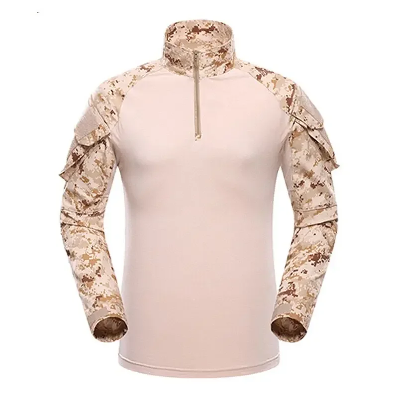 Tactical Hiking Shirt Hunting Uniform Treming Clothing Tatico Tops Climbing Multicam Camouflage Camping Fishing Clothes Mens sport t shirt long sleeve t shirt