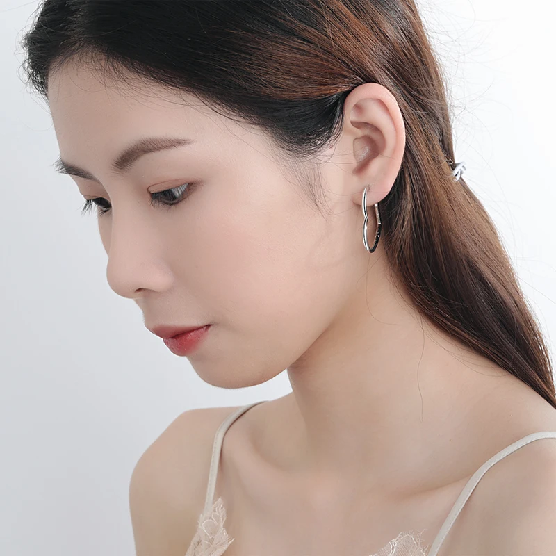 [LLOYD] 韓国アクセ☆Bold Hammertexture Gold&Silver Earrings John Hardy sterling silver and 18k bonded yellow gold