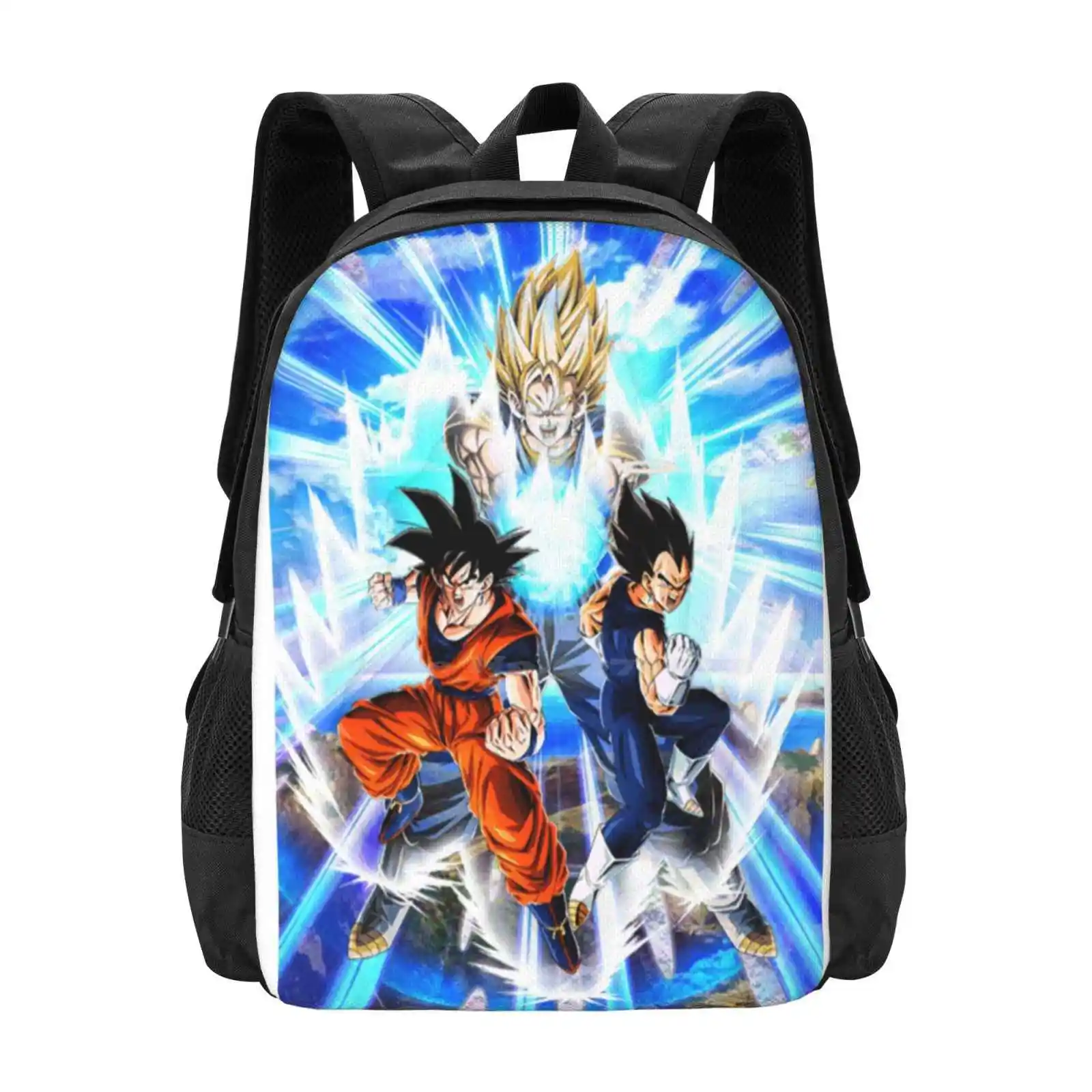 E (Vegito) Zaini Per La Scuola Adolescenti Borse Da Viaggio Per Ragazze Vegito Z Majin Buu Saga Blu Nero Colorato Dokkan Battle