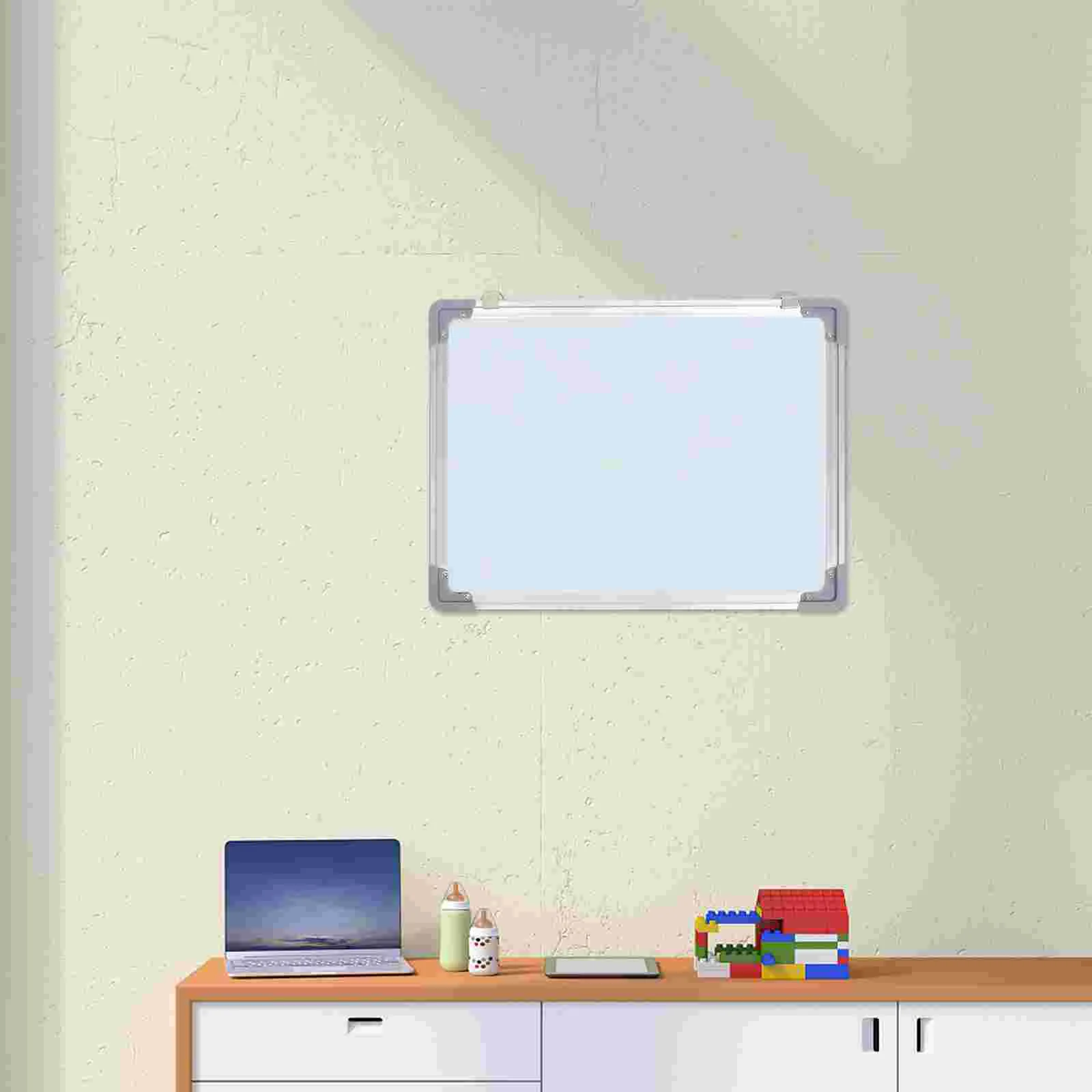 

Двусторонняя доска, доска для сухого стирания, Белая настенная доска для письма, Детская подвесная двухсторонняя стираемая доска для рисования, сообщения, планировщика, мольберта для записей