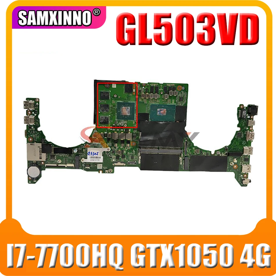 DABKLMB28A0 For ASUS GL503VD FX503V GL503GE GL503V Laptop Motherboard I7 7700HQ GTX1050 4G HM170