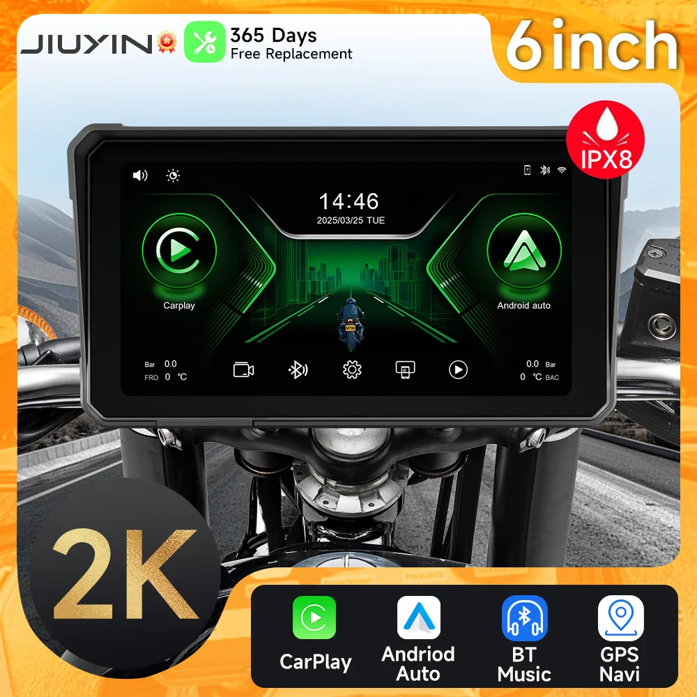 バイクナビ　ウォータープルーフ 6 inch IPX8 Waterproof Motorcycle GPS Navigation Wireless