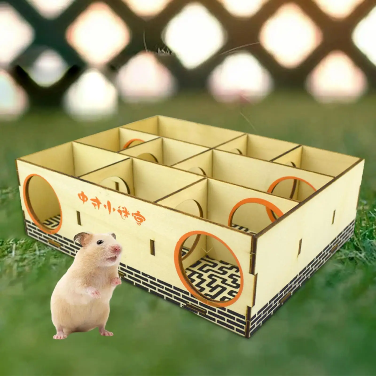 Hamster Maze Hamster Maze Tunnel Activity Sports Play Toys Wooden Labyrinth