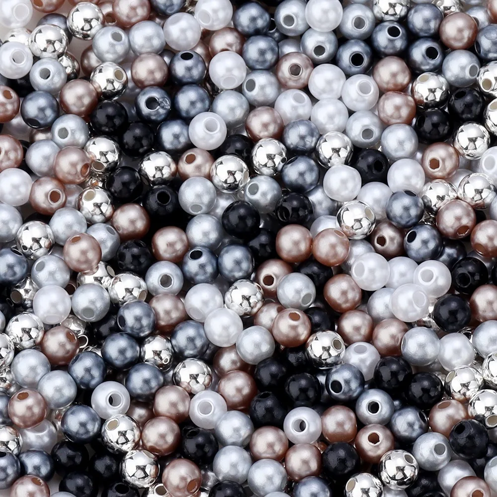 Colorful Acrylic Pearl Beads