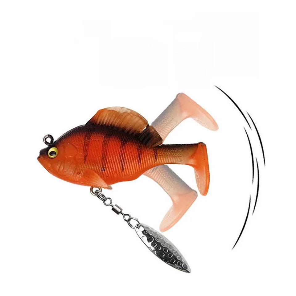 1 stücke Silikon Dark Sleeper Löffel Wobbler Angeln Locken 10g 14g Sinking Weicher Köder Jig haken Swimbaits Bass Shad für Barsch Tackle – Detail 4