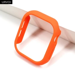 Premium Ultra-Thin Candy PC Case for Smartwatch - Sleek Protective Bumper Frame Accessory (Orange)