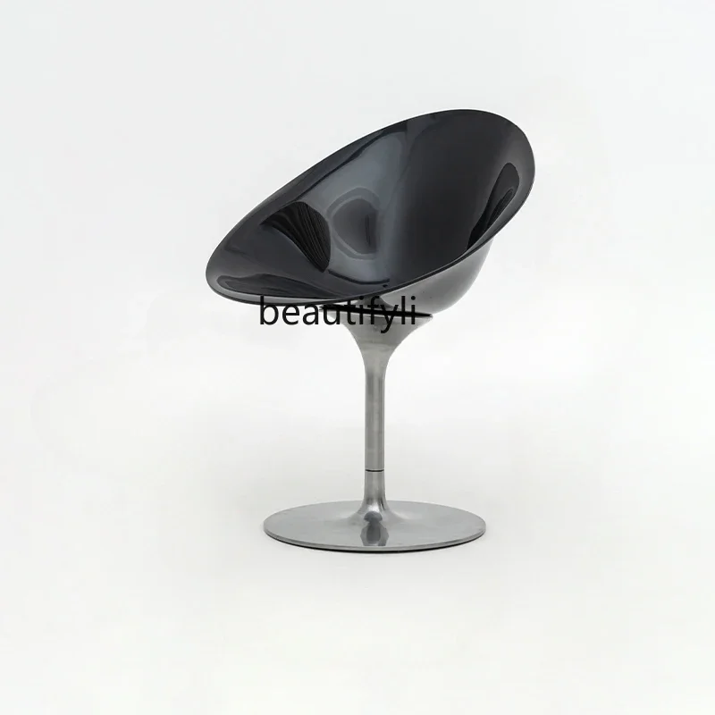 

Leisure Creative Swivel Chair Transparent Acrylic Nordic Coffee Shop Dining Chair Conference Chair