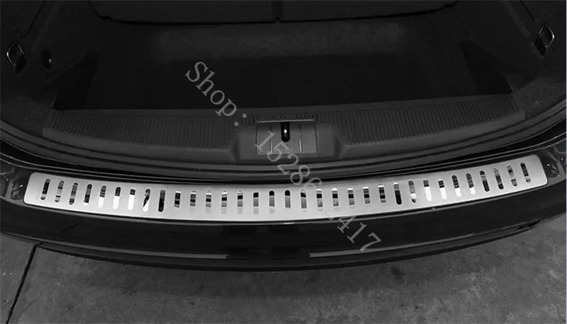 Car Accessories Car Bumper Guards For VW Volkswagon Sharan 2012 2013 2014-Rear Door Sill Bumper Protector Sill Rear boot guard Styling