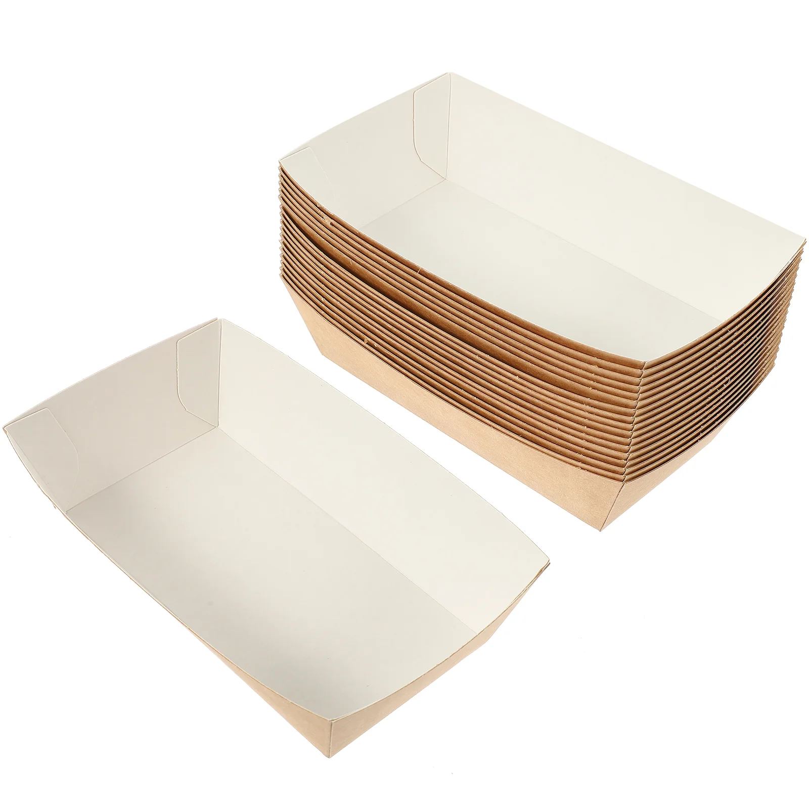 

100pcs Disposable Takeout Box Disposable Paper Box Fried Chicken Package Box Food Package Box