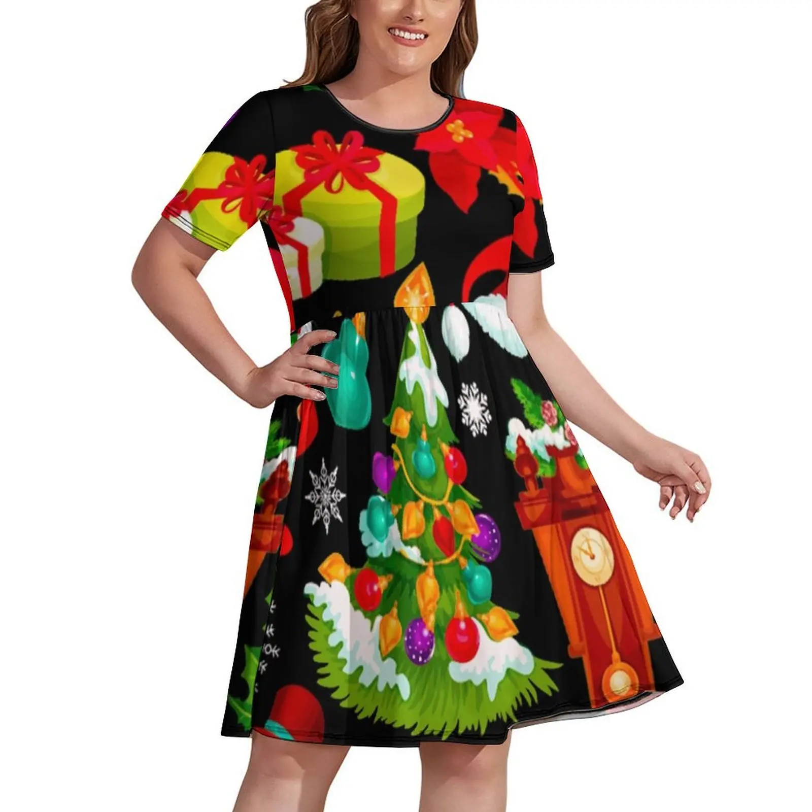 

Christmas Pattern Dress Long dresses sexy dress for women