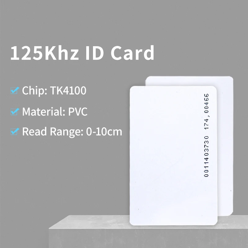 10 stücke tk4100 125kHz RFID-Karten RFID-Proximity-ID-Karten Token-Tag-Schlüssel karte für Zugangs kontroll system und Anwesenheit