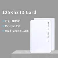 10pcs TK4100 125kHz RFID Cards RFID Proximity ID Cards Token Tag Key Card for Access Control System and Attendance 1