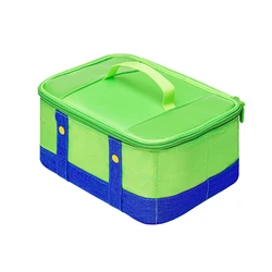 Deluxe Protective Travel Case for Gaming Console and Accessories (Green)