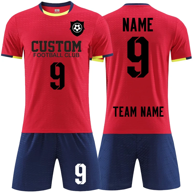 Kids Adult Football Training Uniform Premium Material Soccer Match Football Jersey For Team New Designs