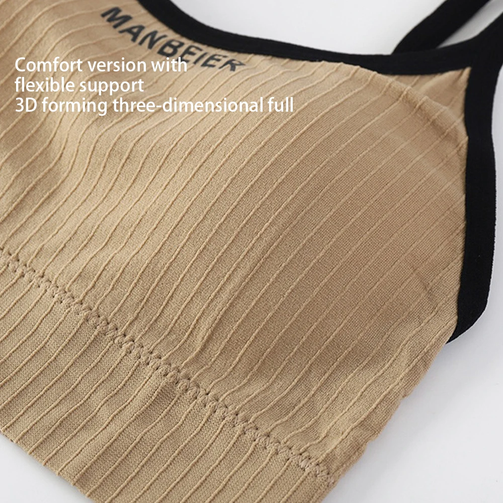 Teenager Multiple Colour Positive Seamless Bra Adjustable Straps Sports Bra Seamless Youth Fitness Wireless Fashionable