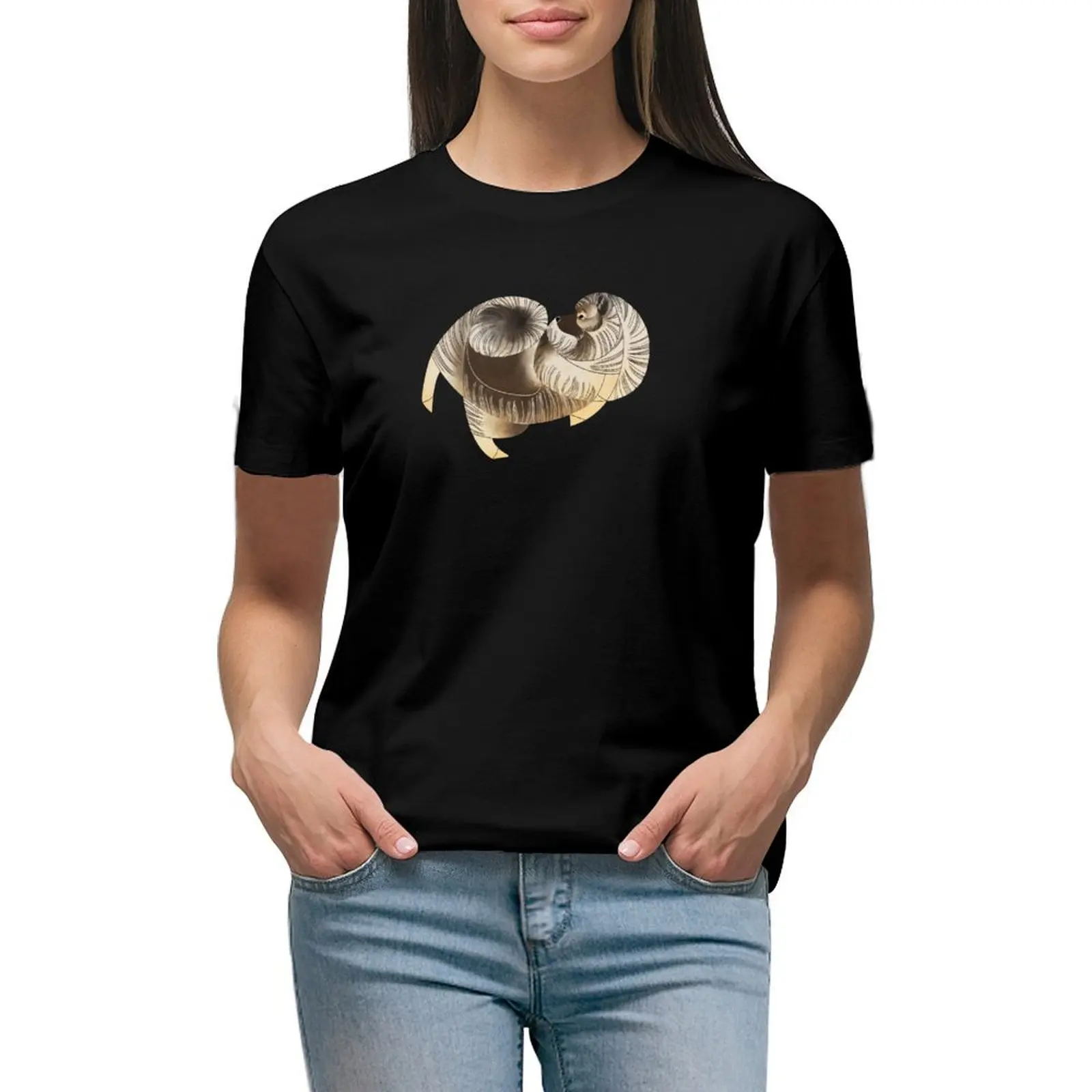 

Year of the Dog - Keeshond T-shirt lady clothes Female clothing Woman clothes