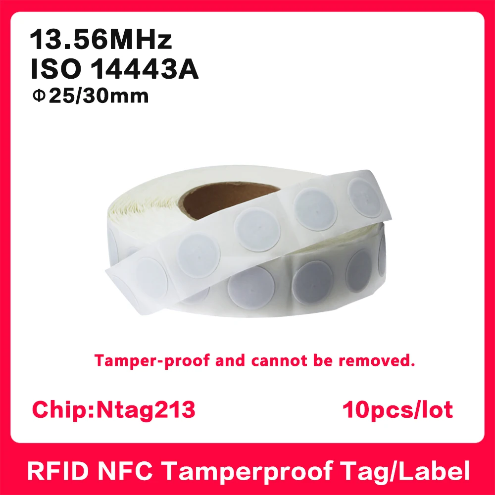 100pcs Ntag213 NFC Tags 13.56MHz ISO14443A NFC Sticker NTAG216 All NFC  Phone Available Adhesive Labels 10/ 50pcs RFID Key Token - AliExpress