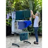 Clothes Drying  Indoor, Outdoor Laundry Drying Rack, with Foldable Wings, Space Saving Laundry , Laundry Hanger Dryer , Includ 3