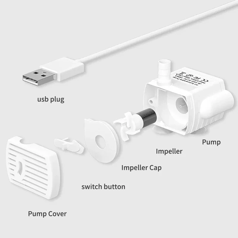 Whisper-Quiet Cat Fountain Water Pump Replacement Accessory