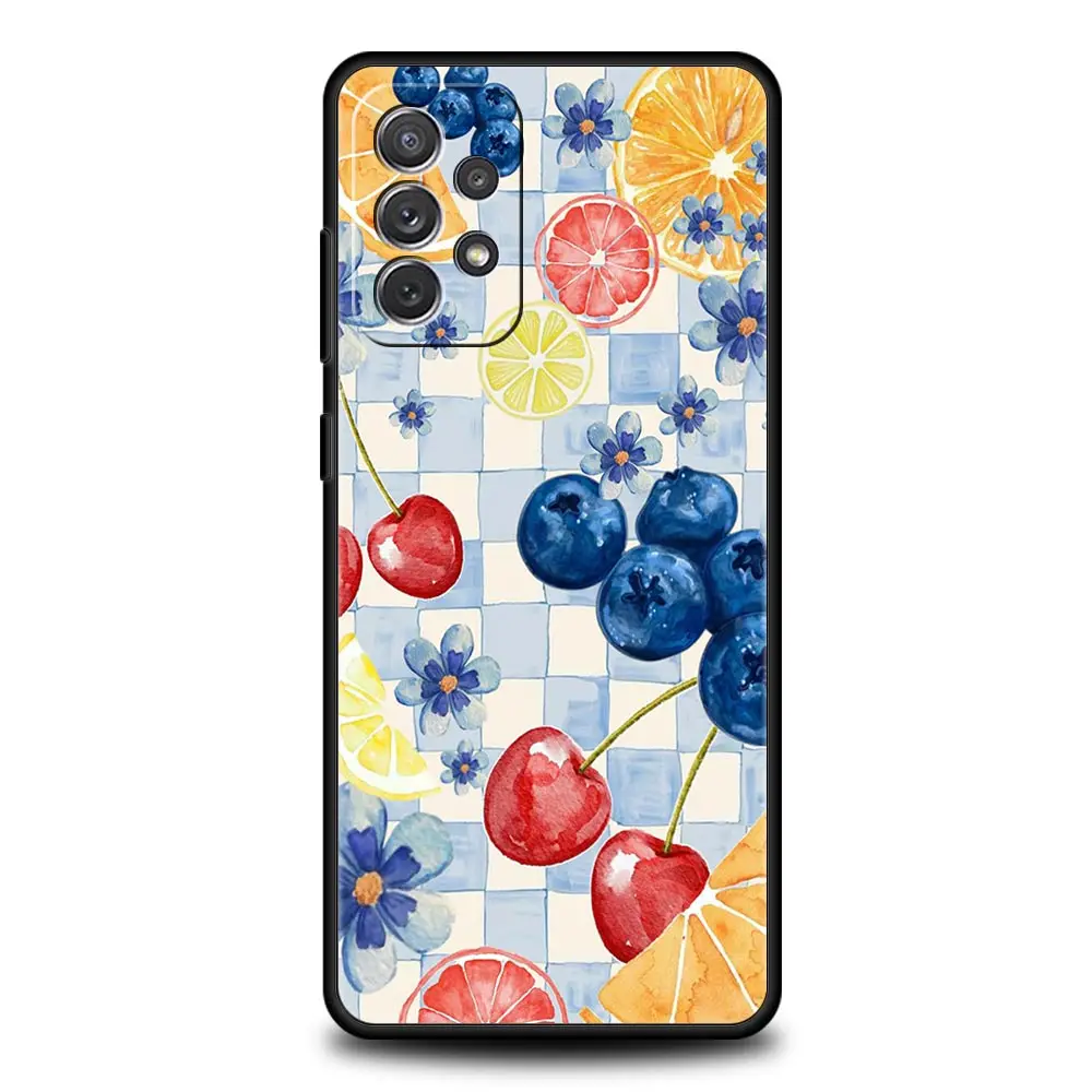 Fruit Lemon Print Phone Case - Vibrant Protective Cover with Stylish Fruit Design