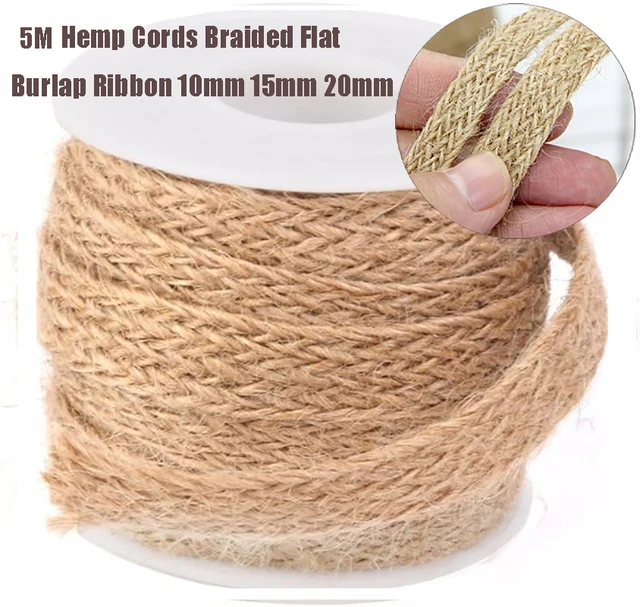 Tools & Accessories - Vintage Hand Woven Hemp Rope Decorative Lace Burlap Ribbon