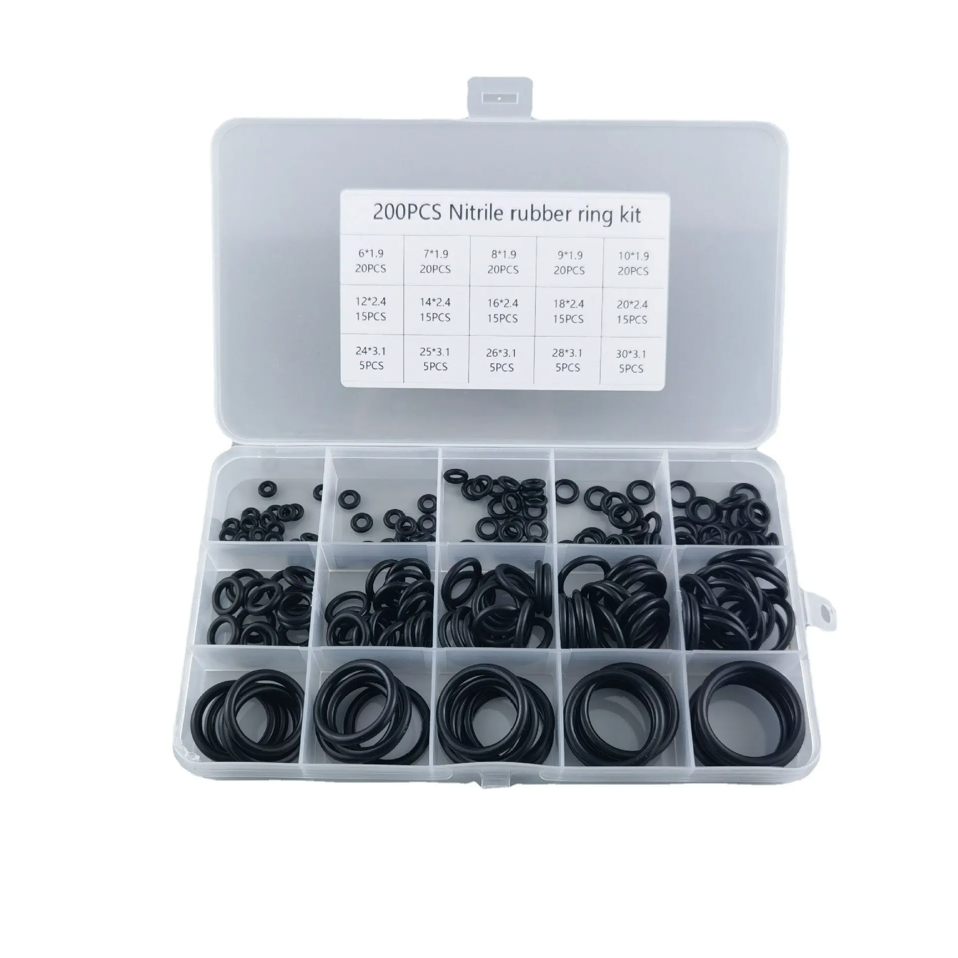 Rubber O-rings Faucet Hose Connector Seal Valve Water Proof Machine Oil Proof Washer Combo Set Accessories 200pcs rubber o rings