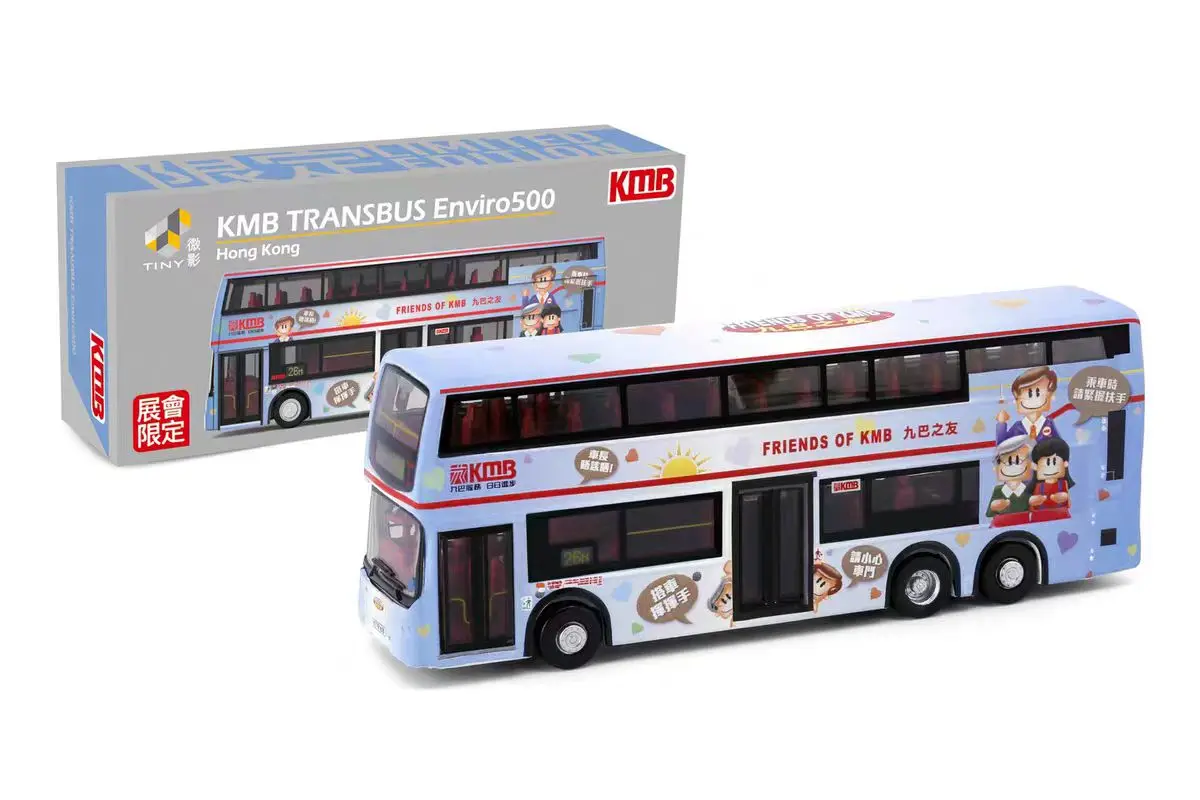 Крошечная модель KMB TRANSBUS Enviro500, литой автобус, коллекция Гонконга, лимитированная коллекция, хобби-игрушки