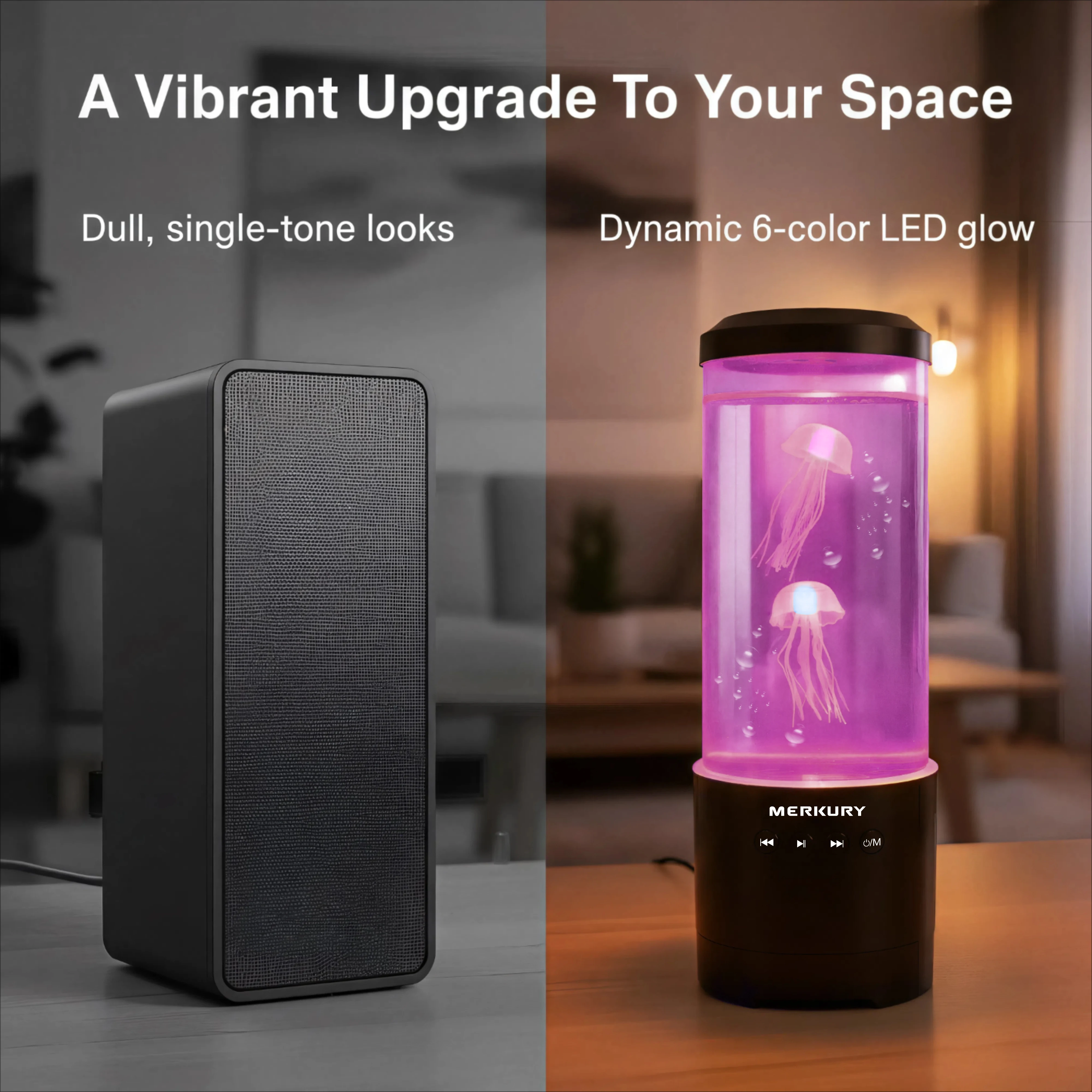 New Decorative Jellyfish Lamp Multicolor LED USB Powered Remote Control Waterproof Home Decoration Lamp Ideal Gift