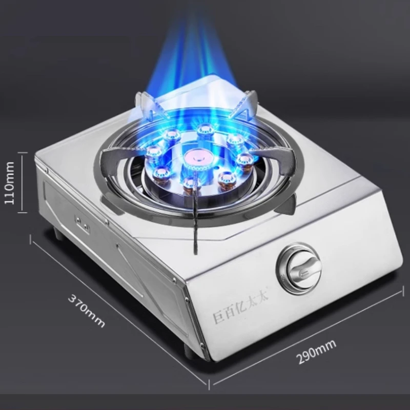 Energy-Saving Gas Stove Burner-9-Cavity High-Efficiency LPG Cooktop with Flame Failure Protection for Home Kitchen