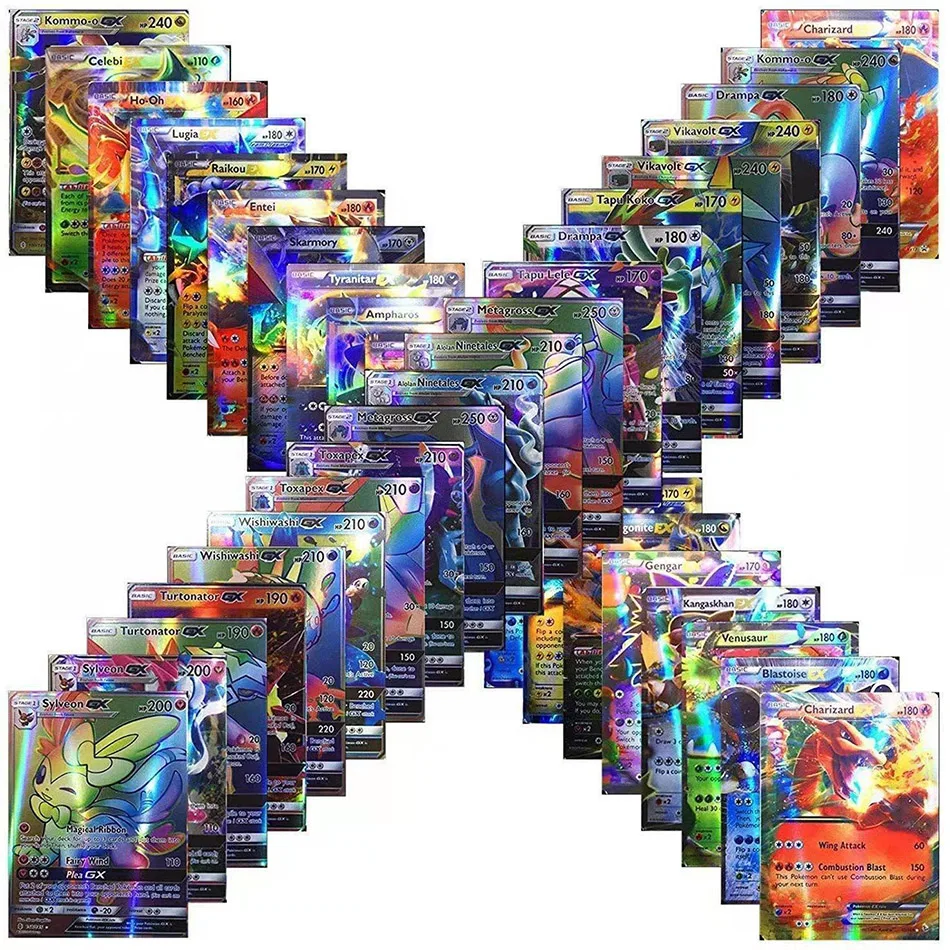 20-300Pcs Spanish Version Pokemon Card Featuring 300V VMAX 200 Gx 100 Tag Team Game