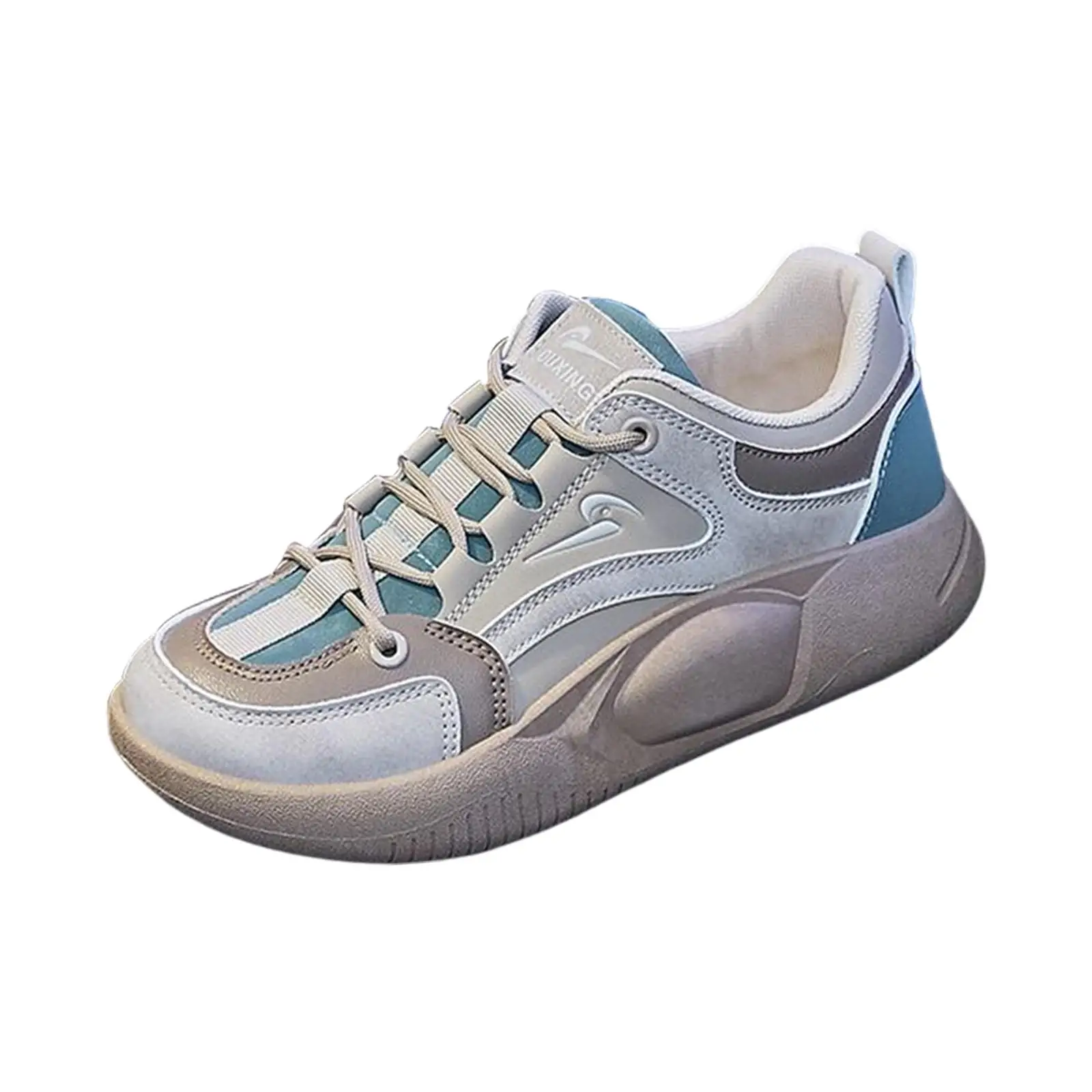 Women's Fashion PU Upper Rubber Sole Soft Casual Sneakers for Street Trekking Gift