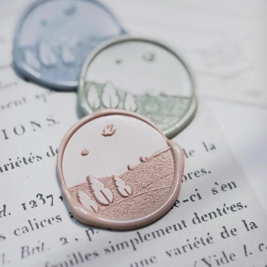 Diy Stamp Toy Fire Seal Multi-Layer 3d Fine Carving Cute Seal Head Wedding Invitation Envelope Relief Brass Head