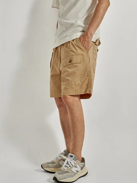 Pantalon Cargo Léger Homme Pantalon 3/4 Homme En Lin - Short été Décontracté - Taille élastique - Poches Bermuda été Confortable