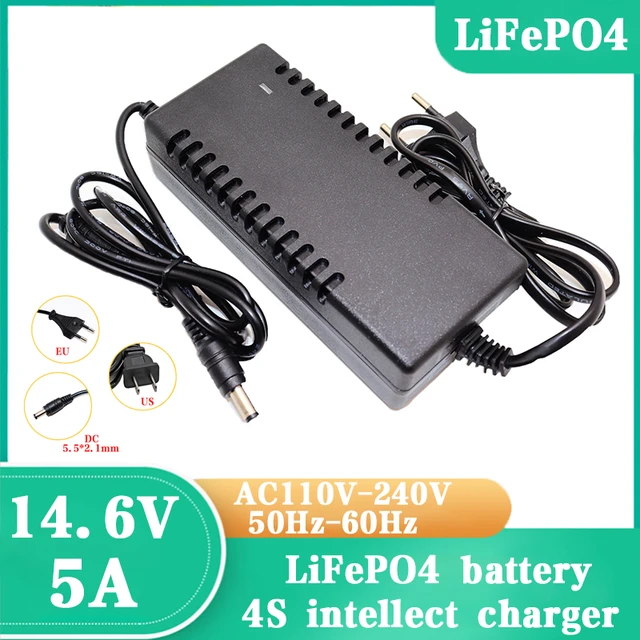 Chargeur de Batterie Lithium Fer Phosphate 12V 5A 4S