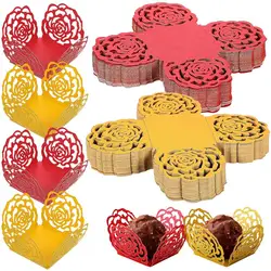 50pcs Chocolate Truffle Wrappers Trays Muffins Chocolate Snacks Paper Liner Candy Cups Wedding Party Decoration