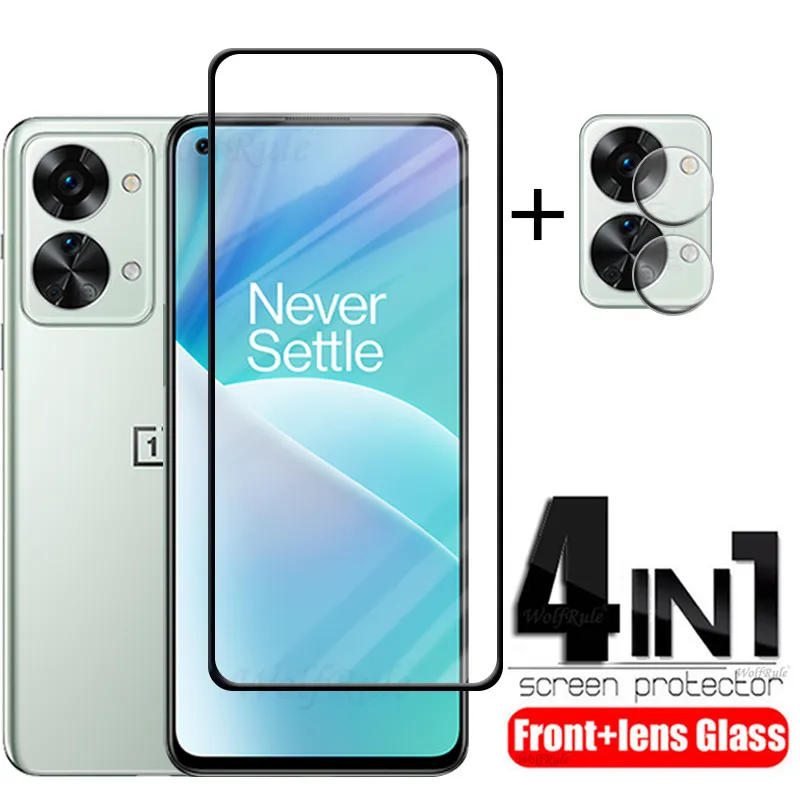 4 In 1 Per Oneplus Nord 2T Vetro Per Oneplus Nord 2T Pellicola Salvaschermo Per Oneplus Nord N100 N200 N20 Ce 2 Lite 5G 2T Vetro Per Lenti