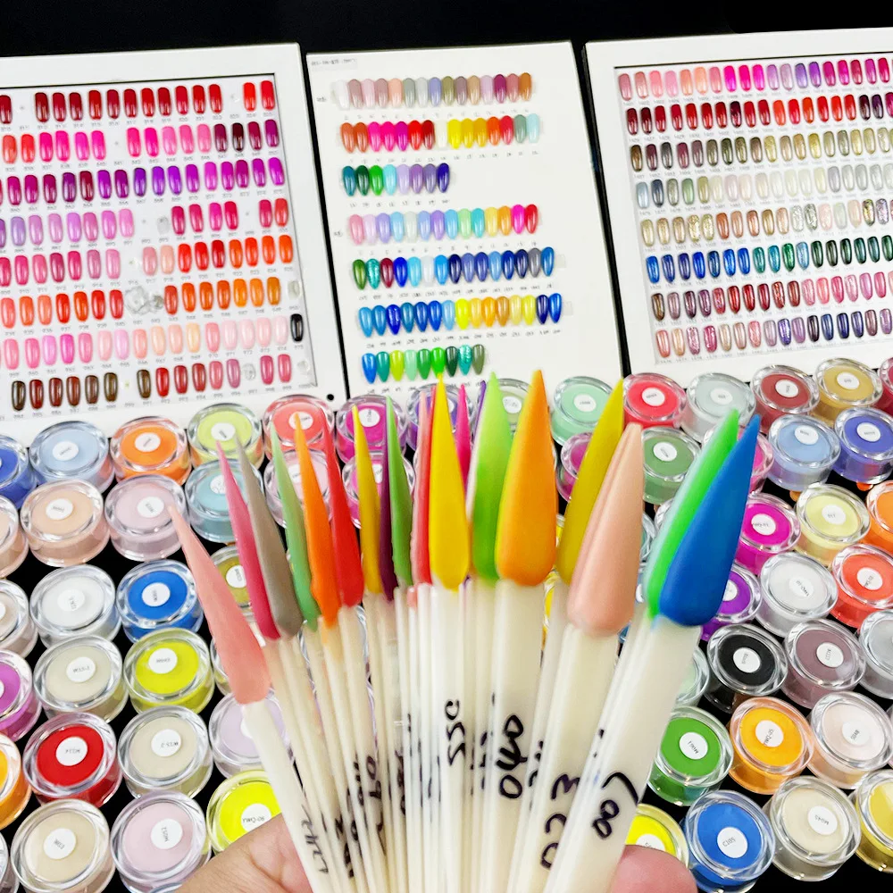 12Jar/Lot Acrylic Powder Nail Art Decoration 3D Carved Powder 12 Colors Dipping/Extension Professional Nail Pigment Dust Kit #F# 3