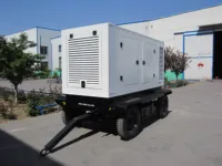 Générateur diesel mobile silencieux 62,5 kVA 50 kW avec moteur diesel ZH4105ZD / remorque 4 roues et alternateur sans balais 2