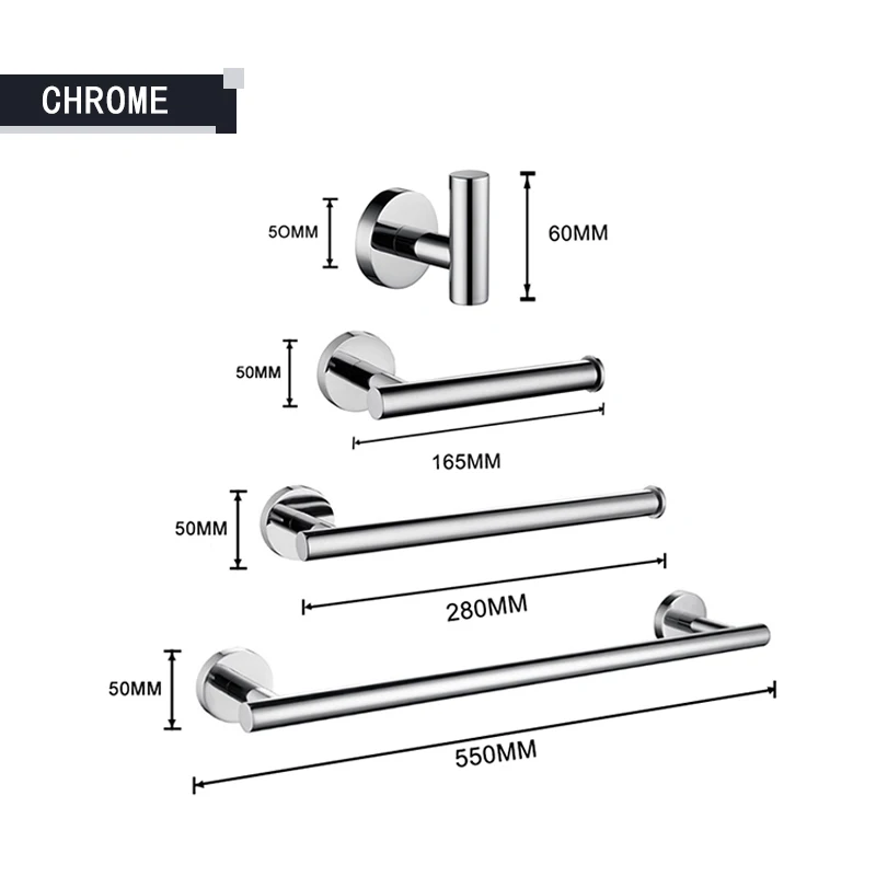 Chrome 4 PCS Set