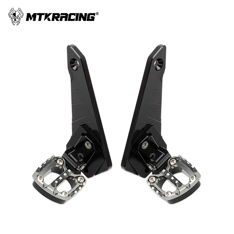 MTKRACING Aluminum Alloy Rear Pedal Foot Stand Folding Footrests Passenger Foot Pegs For HONDA XADV 750 XADV750