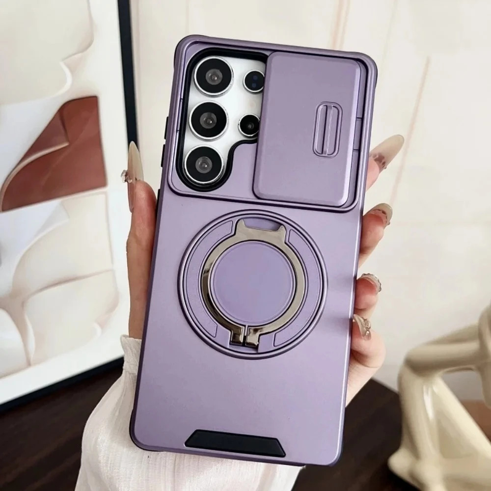 Military Armor Magnetic Camera Protection Case with Slide Cover