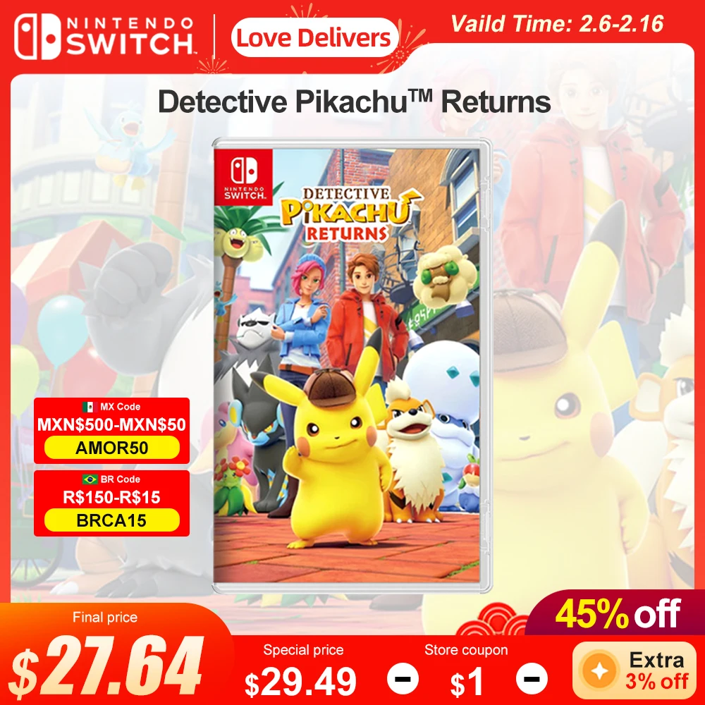 Detective Pikachu Returns Nintendo Switch Game Deals 100% Original Physical Game Card Single Player Adventure Genere For Switch