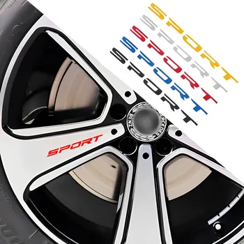 4 pezzi adesivi per auto sportive cerchi per ruote strisce da corsa adesivi decorativi moda auto emblema Car Styling Car SUV accessori per camion