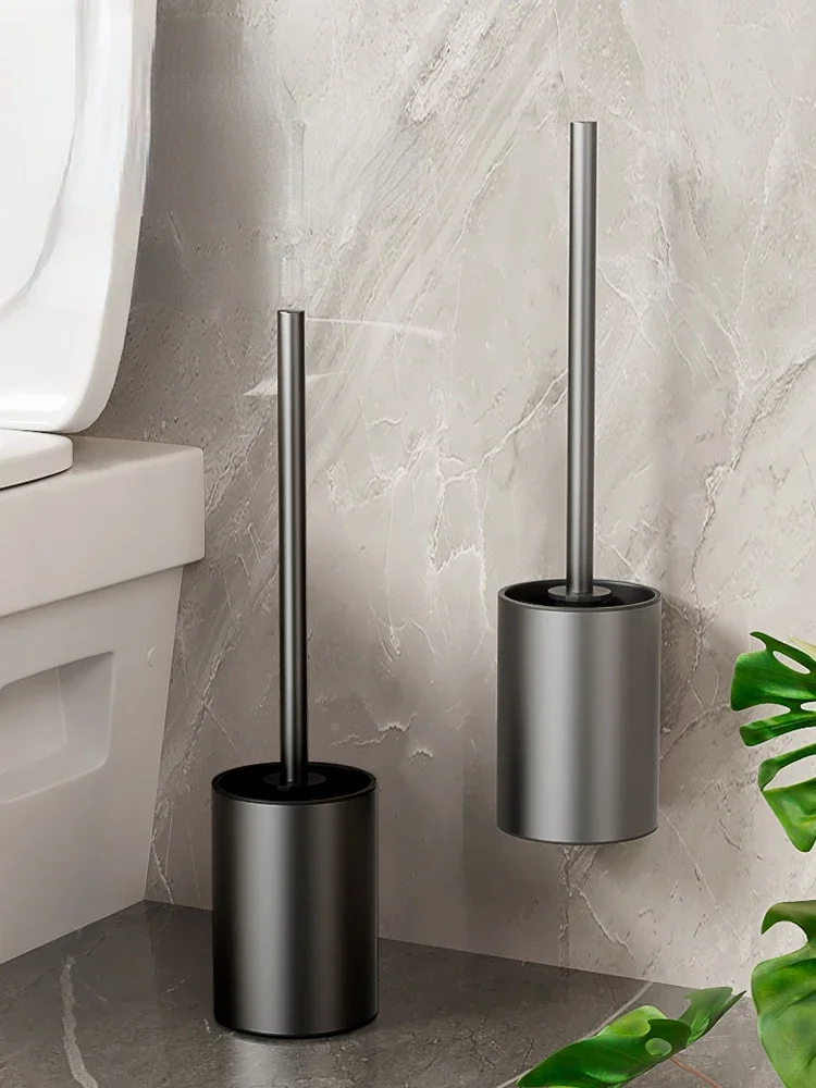 

Stainless Steel Toilet Brush Holder Bathroom Nordic Eco Friendly Hanging Toilet Cleaning Brush Wall Mounted Brosse Wc Hardware