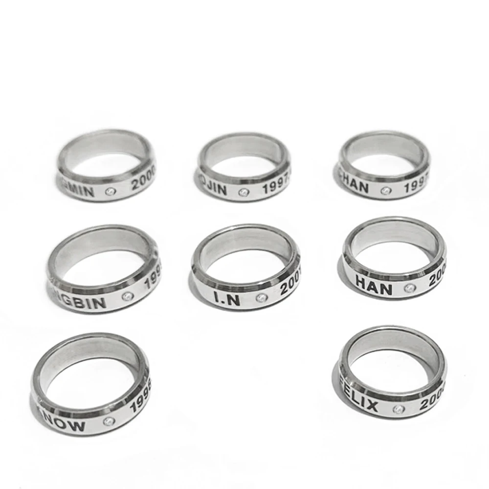1PCS KPOP Finger Ring Felix Hyunjin Bangchan Lee Know Han Birthday
