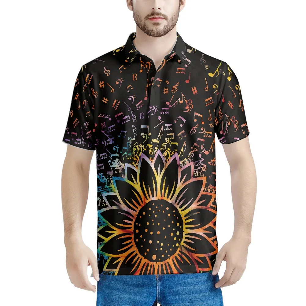 Summer Fashion and Casual Men Short Sleeve Printed Polo Shirt - AliExpress