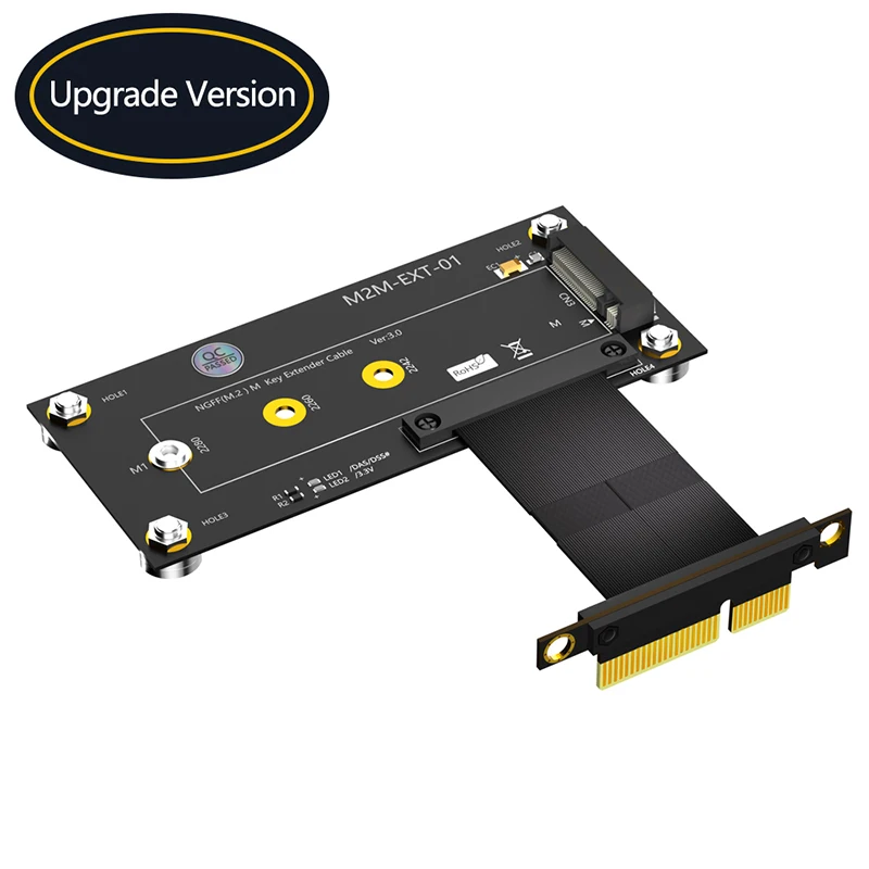 Cabo de Extensão com Almofada Magnética M.2 Nvme Chave m para Pci Express x4 Placa de Expansão Suporta 2230 2242 2260 2280 m2 Nvme Ssd 10cm