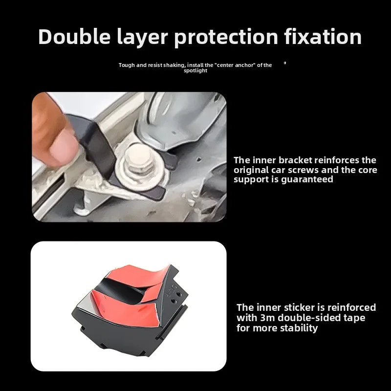 For Nissan Navara Car A Pillar Led Spotlight Bracket Front Engine Hood Quick Release Dual Guide Rail Expansion Stand Lamp Holder detail image 3